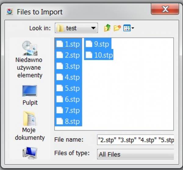 file to import