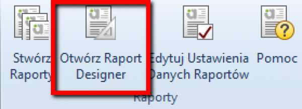 Otwórz Raport Designer