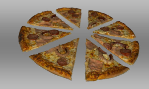 , Przygotowanie realistycznego modelu 3D pizzy w celach marketingowych z wykorzystaniem skanera 3D
