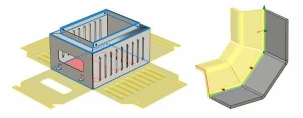 T-FLEX CAD arkusz blachy - projektowanie elementów blaczanych 