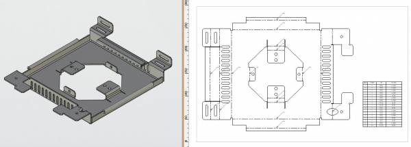 T-FLEX CAD arkusz blachy - projektowanie elementów blaczanych 